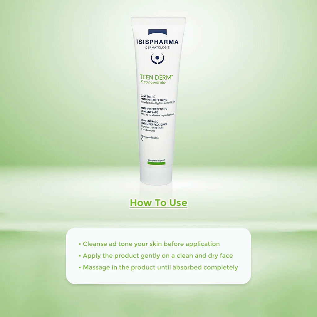 Isispharma Teen Derm K – سيروم مطفئ للإشراق للوجه 30ml