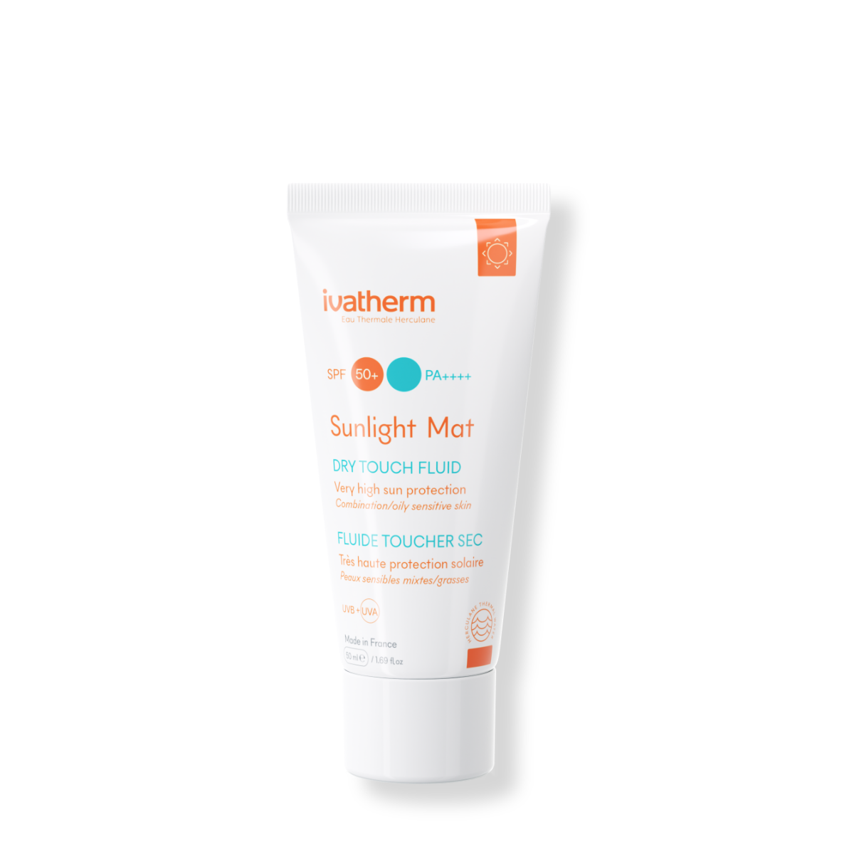 Ivatherm Sunlight Mat Spf50 plus  Dry Touch Fluid 50ml