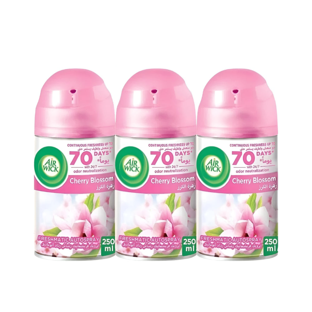 Air-Wick Air Freshener Cherry Blossom Scent 3 × 250ml