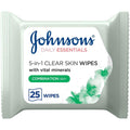 Johnson Daily Essentials 5-In-1 Wipes For Combination Skin