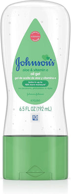 Johnson's Baby Oil Gel مع الصبار وفيتامين E – 6.5 أونصة سائلة