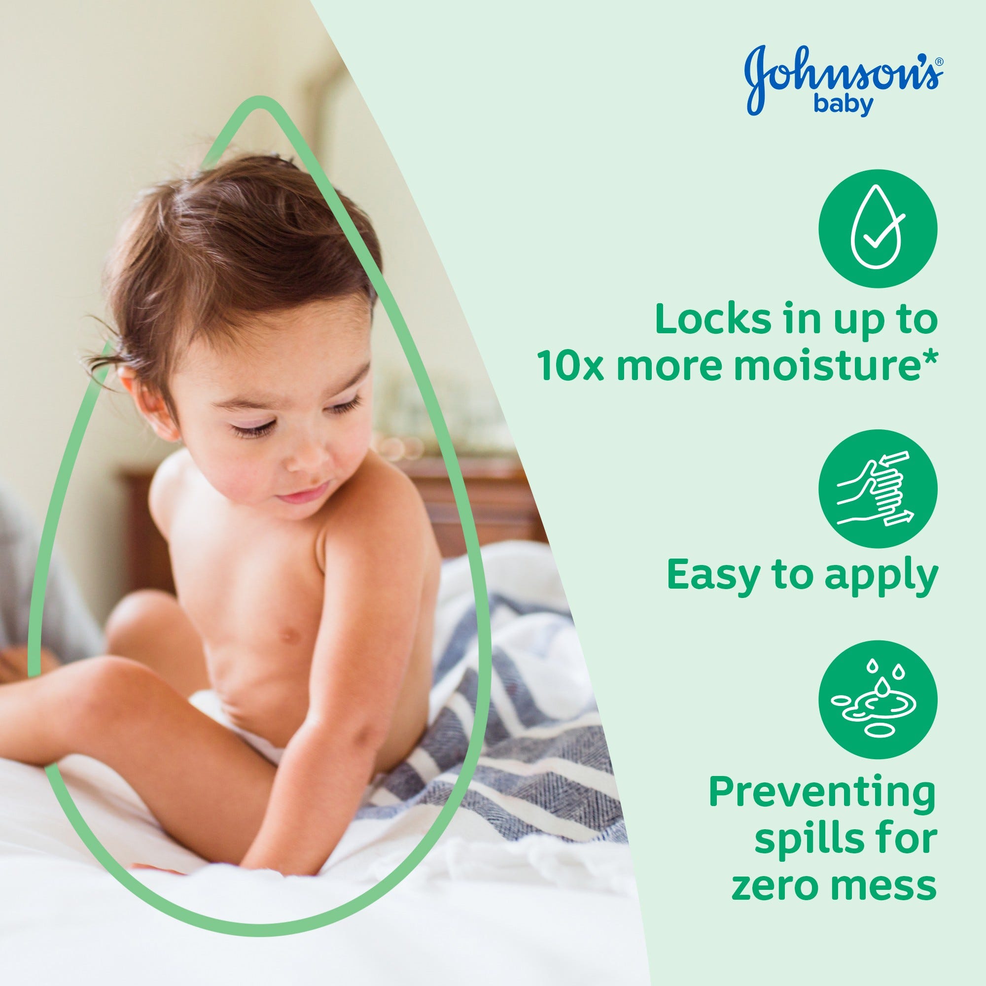 Johnson's Baby Oil Gel مع الصبار وفيتامين E – 6.5 أونصة سائلة