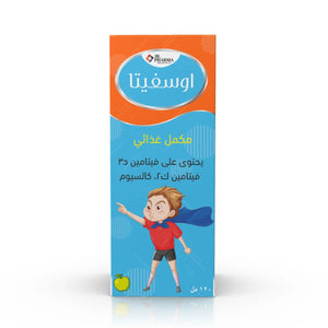 Jr Pharma Osvita سيروب فيتامين D3 K2 كالسيوم 120 ملل