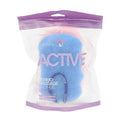 Suavipiel bath sponge 18g cleansing and exfoliating skin blue and pink