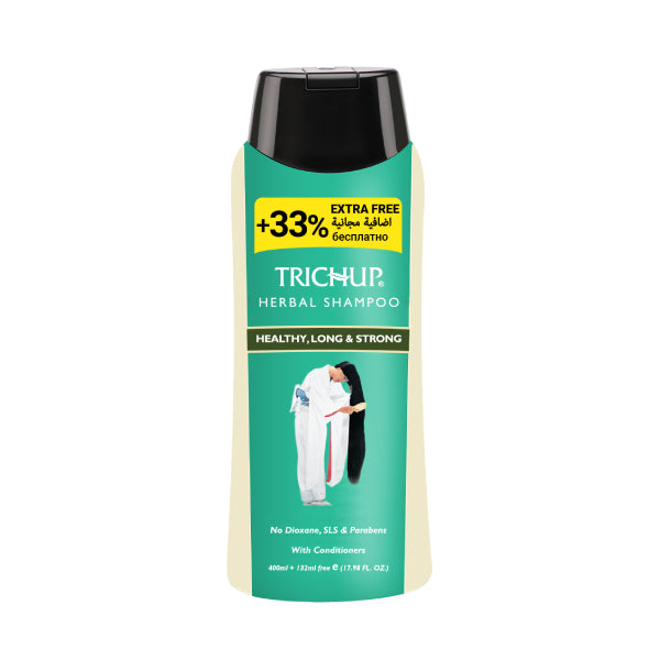 Trichup Herbal Hair Shampoo 400ml Healthy Long & Strong + 33% Extra Free