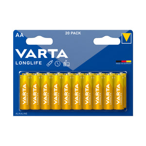 Varta battery 20pc long life aa