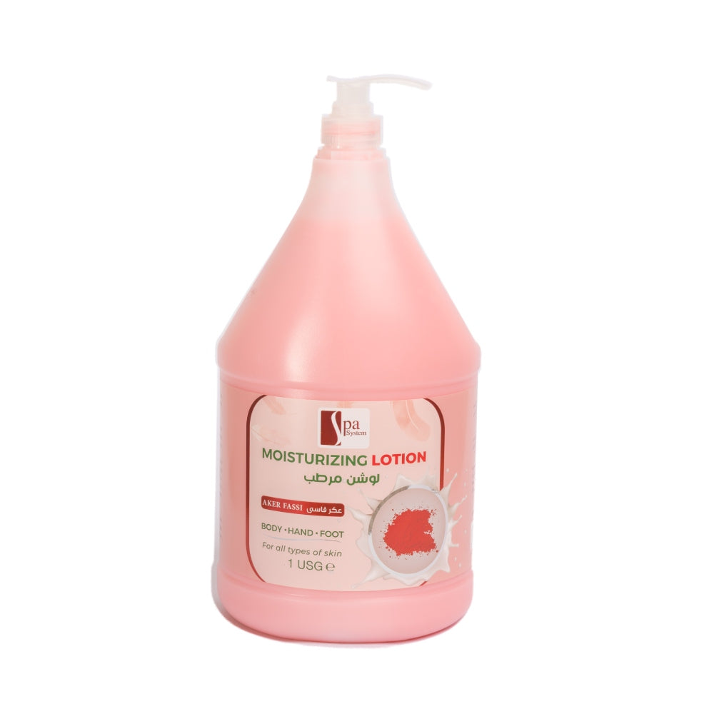 Spa system moisturizing lotion 1gal with aker fassi