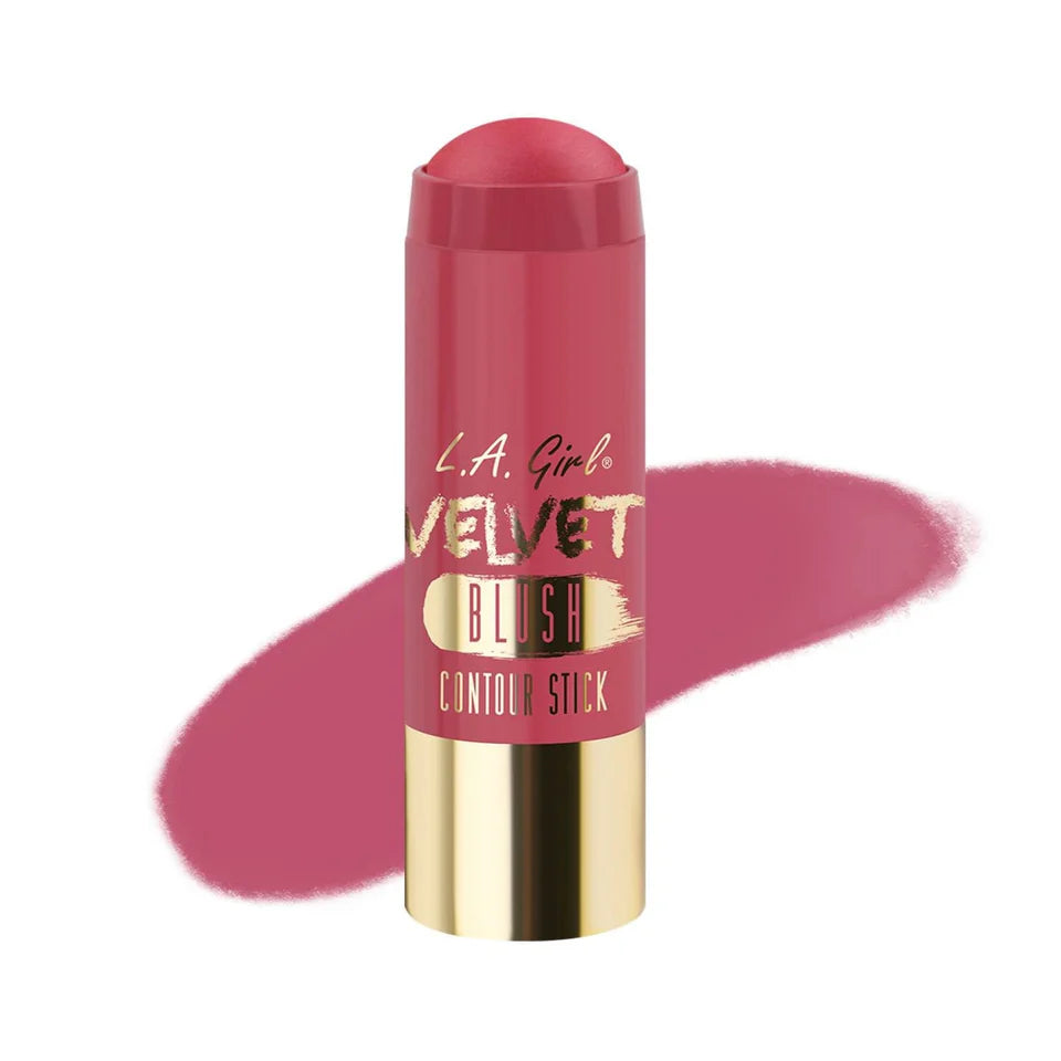L.A. Girl Velvet Plush بلاشر عصا كريمي – أحمر خدود فاخر طويل الأمد