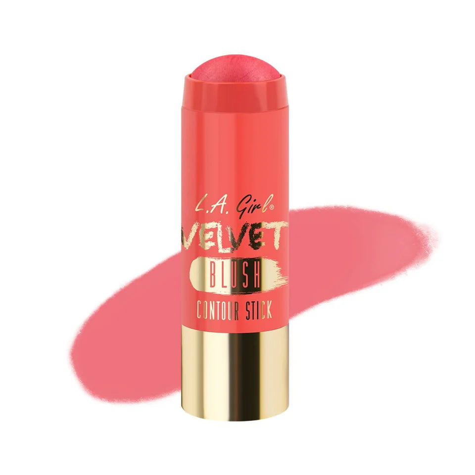 L.A. Girl Velvet Plush بلاشر عصا كريمي – أحمر خدود فاخر طويل الأمد