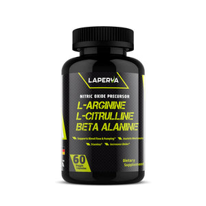 Laperva L Arginine L Citrulline Beta Alanine، 60 كبسولة نباتية، تدعم تدفق الدم والضخ