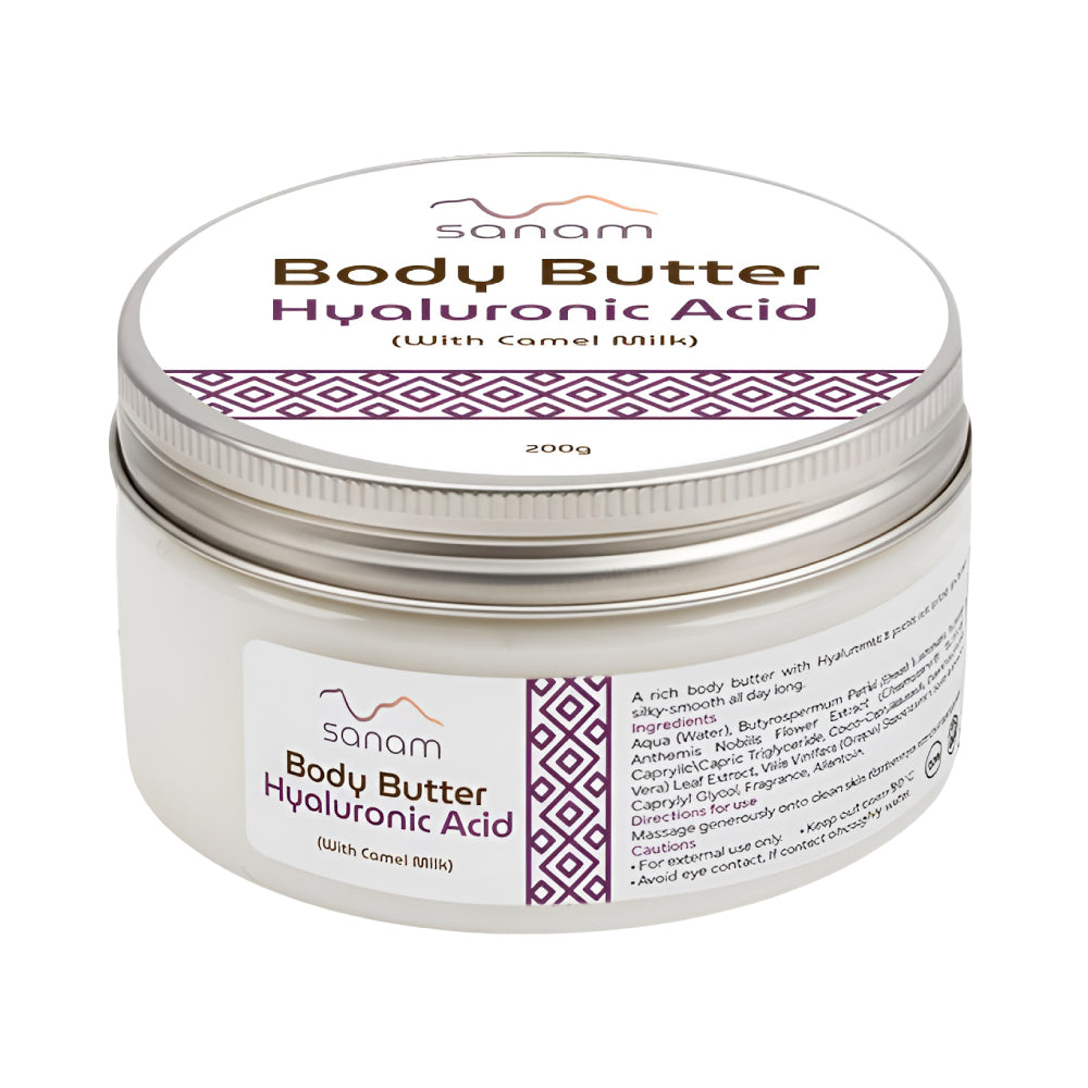 Sanam Body Butter 200ml With Hyaluronic Acid And Camel Milk