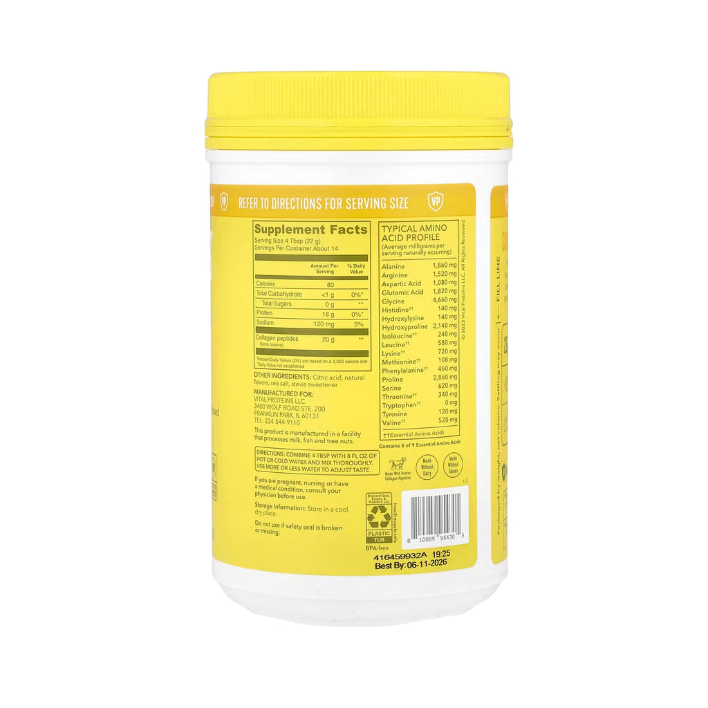 Vital Proteins Collagen Peptides (Lemon) 313g