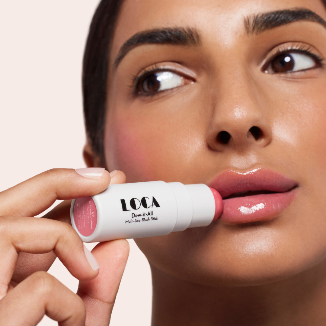 Loca Cream Blush Stick - Beach Peach Multi-Use Cheek and Lip Color