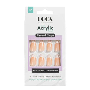 Loca-Nails-A4-Almond-Shape-Natural-French-