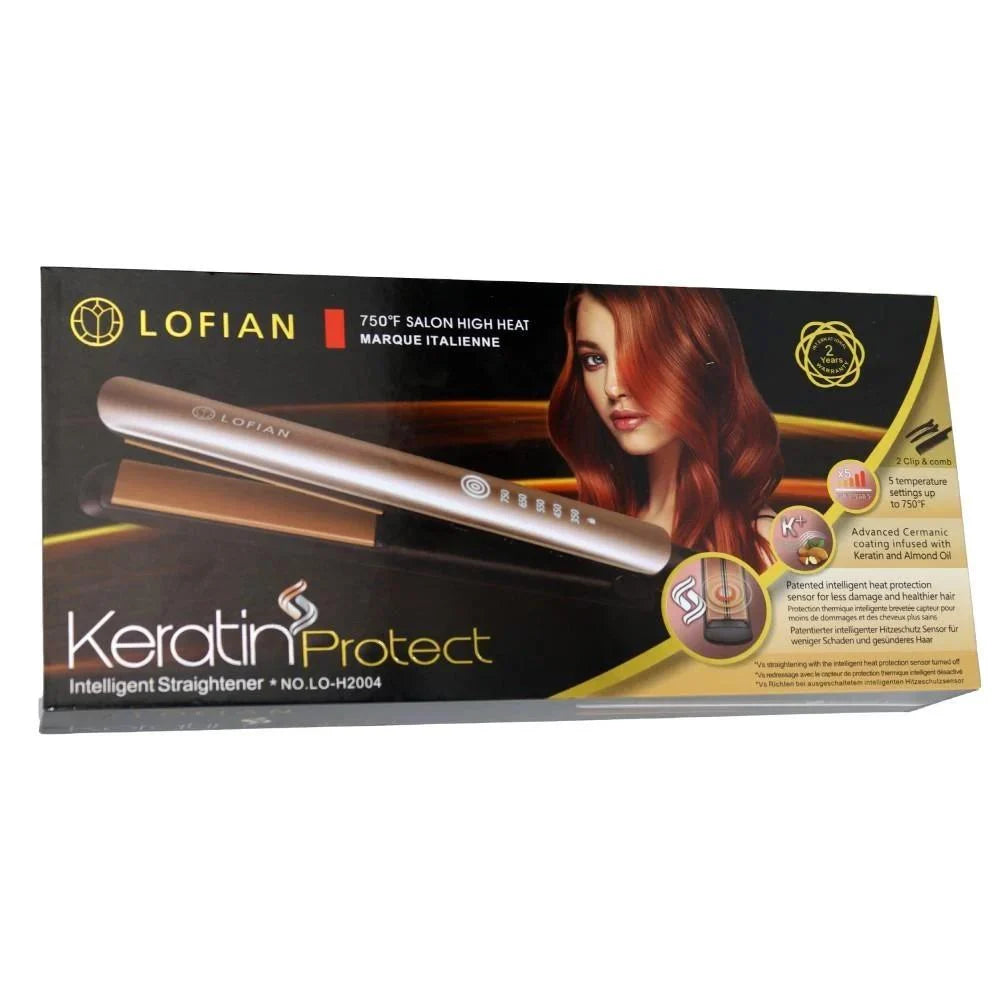 Lofian Keratin Therapy Smart Hair Straightener with Argan Oil