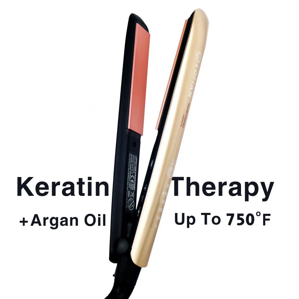 Lofian Keratin Therapy Smart Hair Straightener with Argan Oil