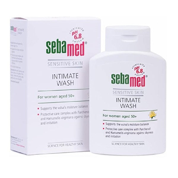 Sebamed feminine wash 200ml sensitive skin sensitive area for age 50 and above for sensitive skin