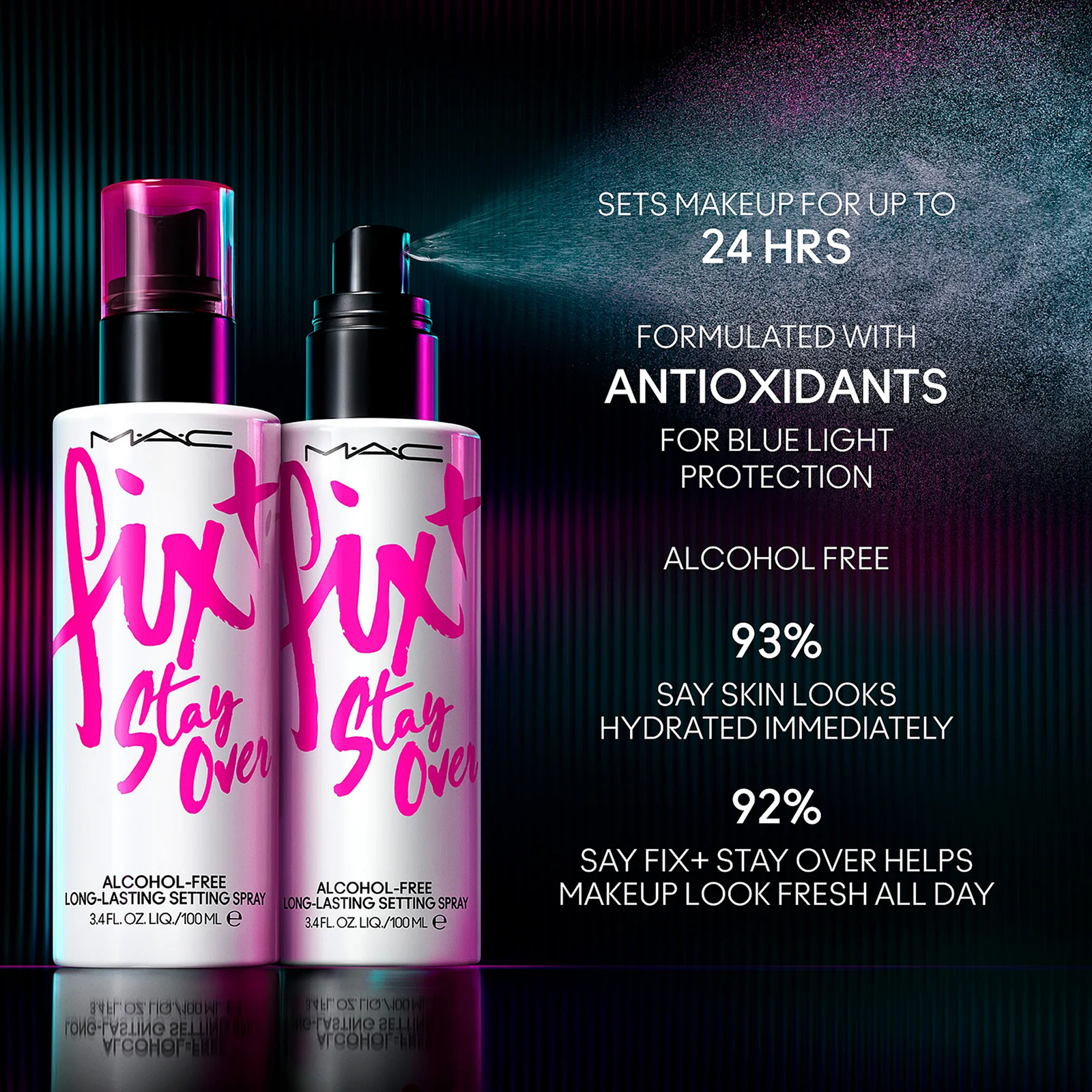 MAC Fix+ Stay Over Makeup Setting Spray – Long-Wear Fixer 100ml