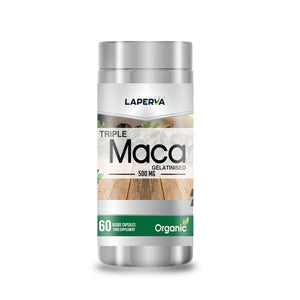 Laperva Triple Organic Maca ماكا عضوي ثلاثي، 1500 ملغ، 90 كبسولة نباتية