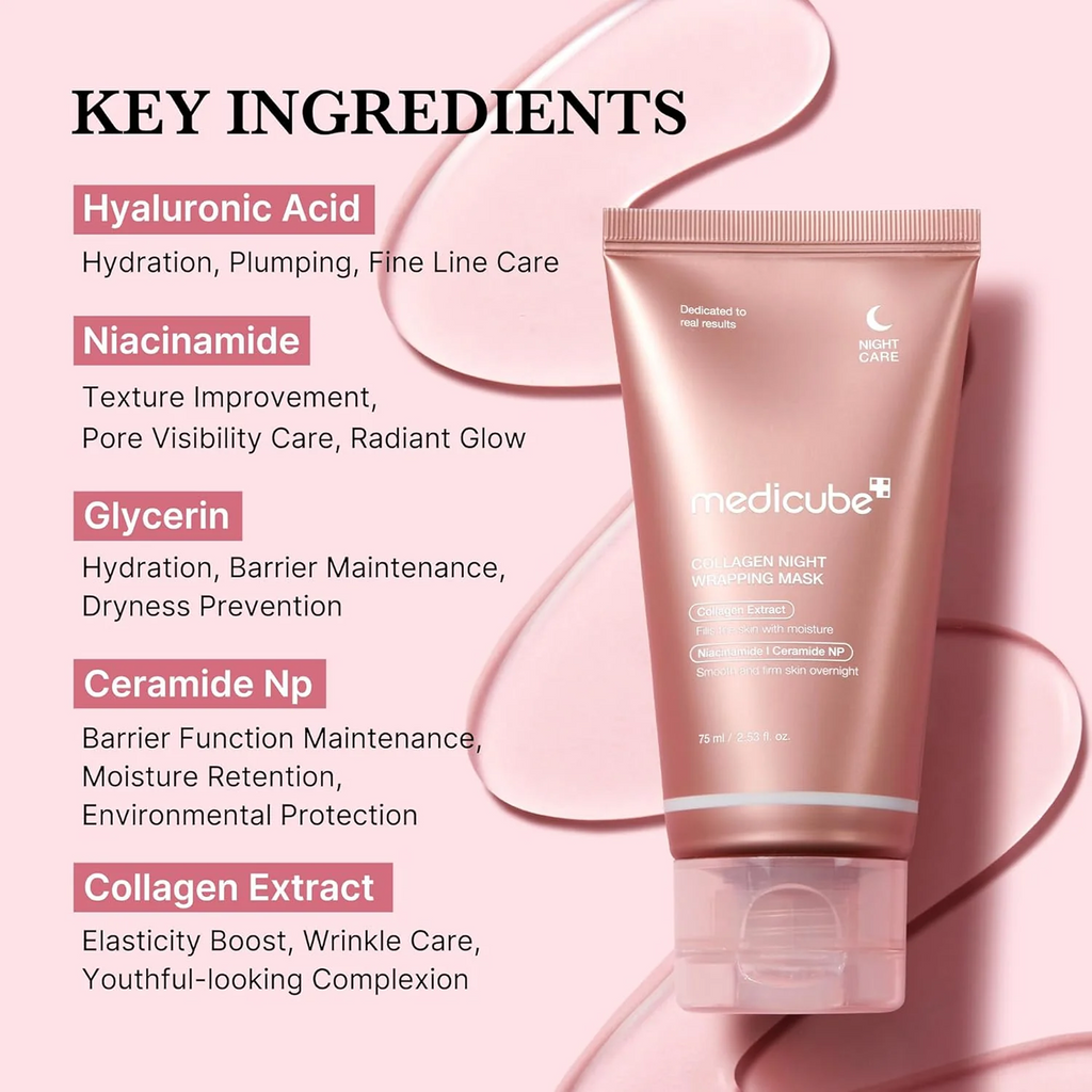 Medicube Face Mask 75ml Night time Collagen