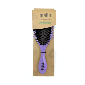 Mella Mella Hair Brush Padded For Combing And Shaping Curly Hair Light Purple