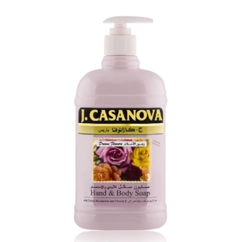 J.casanova liquid soap 500ml dream flowers for hands and bath