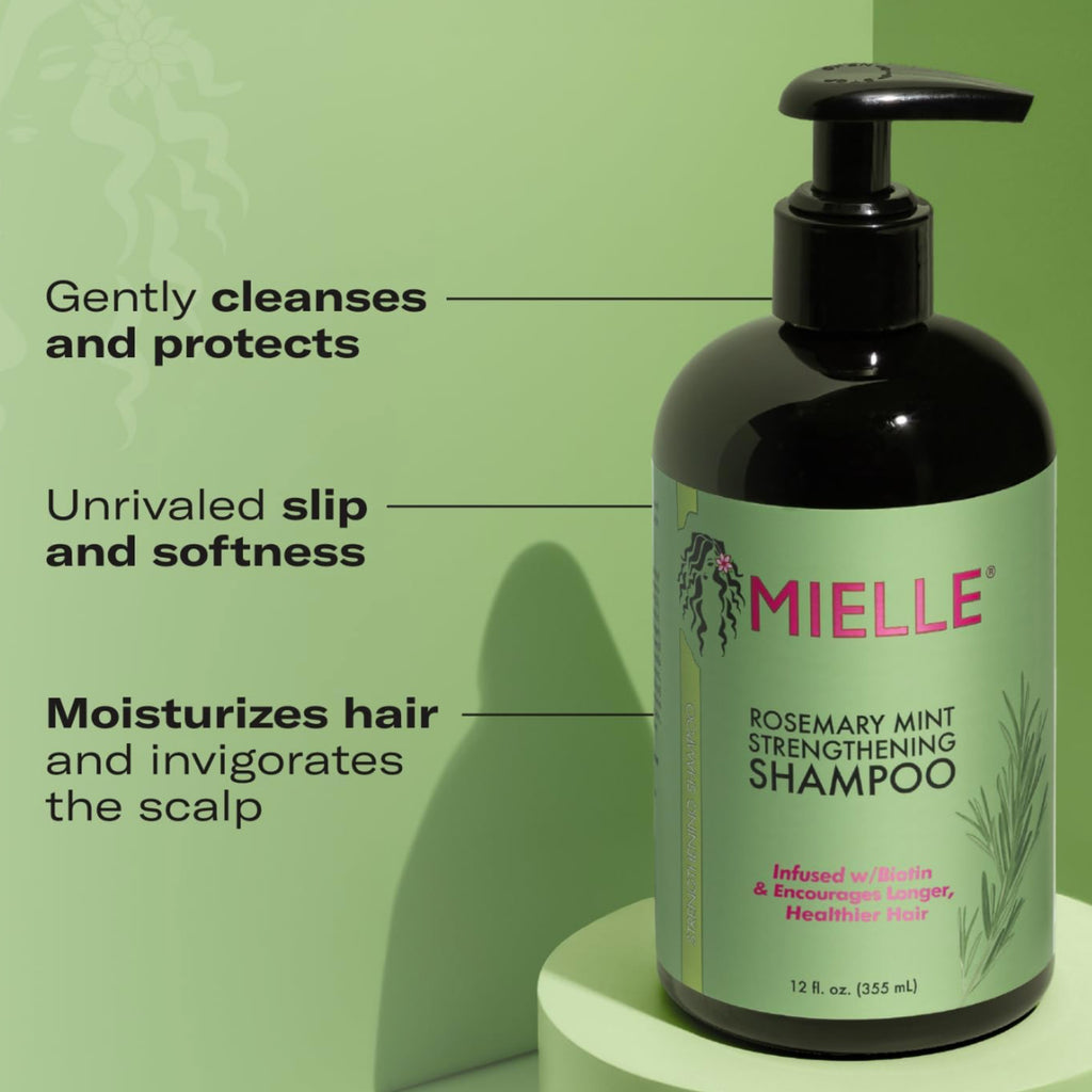 Mielle Rosemary Mint Strengthening Hair Shampoo - 355ml Bottle