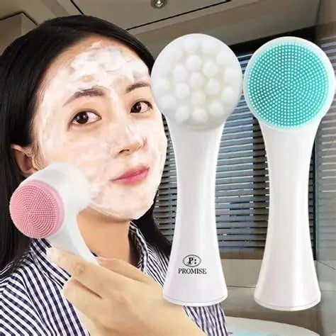 Minigood Dual-Sided Facial Cleaning Massage Brush | Deep Cleansing Tool