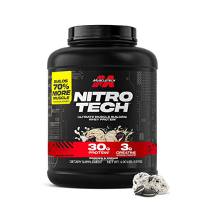 MuscleTech Nitro Tech Whey Protein – Cookies & Cream – 4 LB