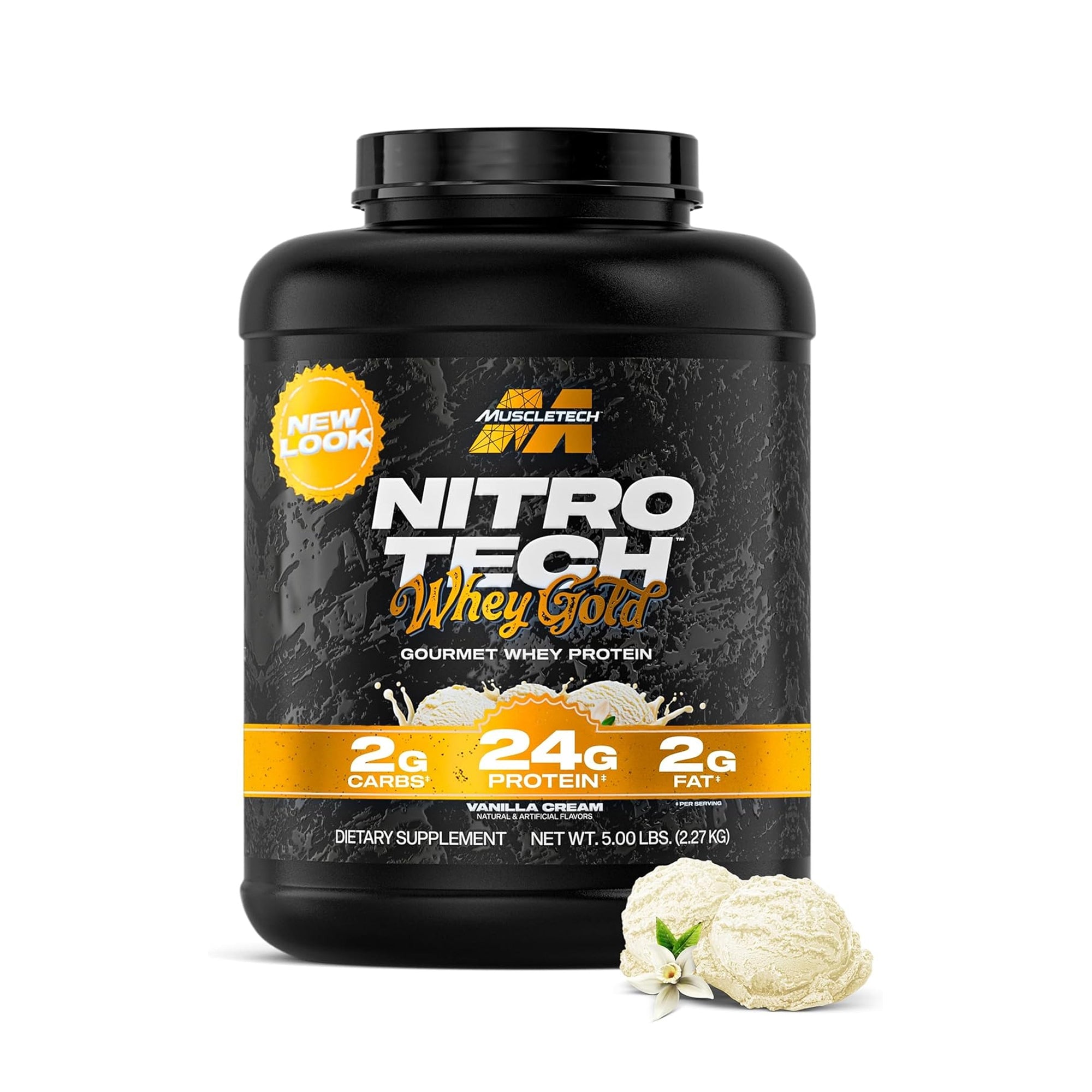 MuscleTech Nitro-Tech 100% Whey Gold Protein Powder