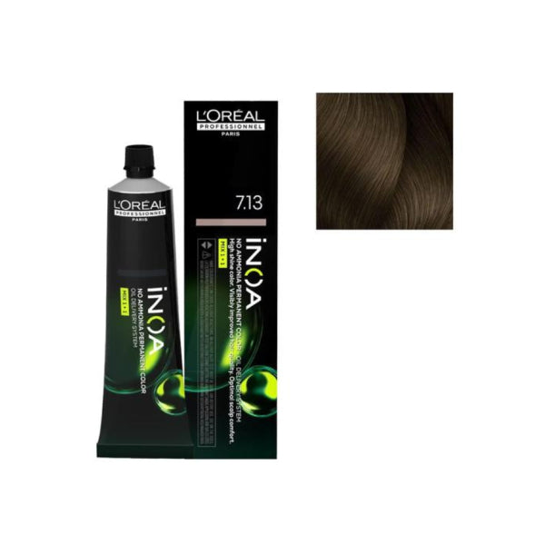 Loreal professionnel ammonia free hair color 60g inoa 7.13