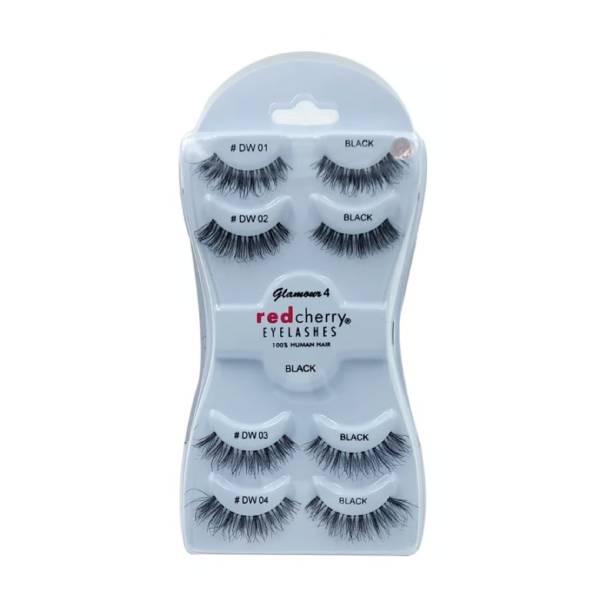 Red cherry eyelashes set #glamour04 4 pairs