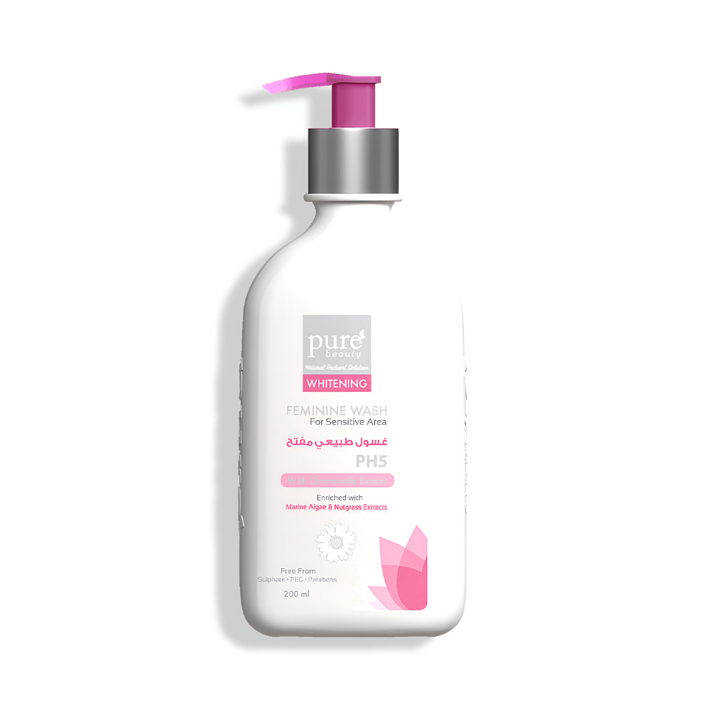 Pure Beauty Feminine Wash 200ml Whitening Natural