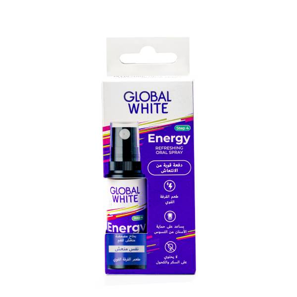 Global White Mouth Freshener Spray 15ml Fresh With Cinnamon