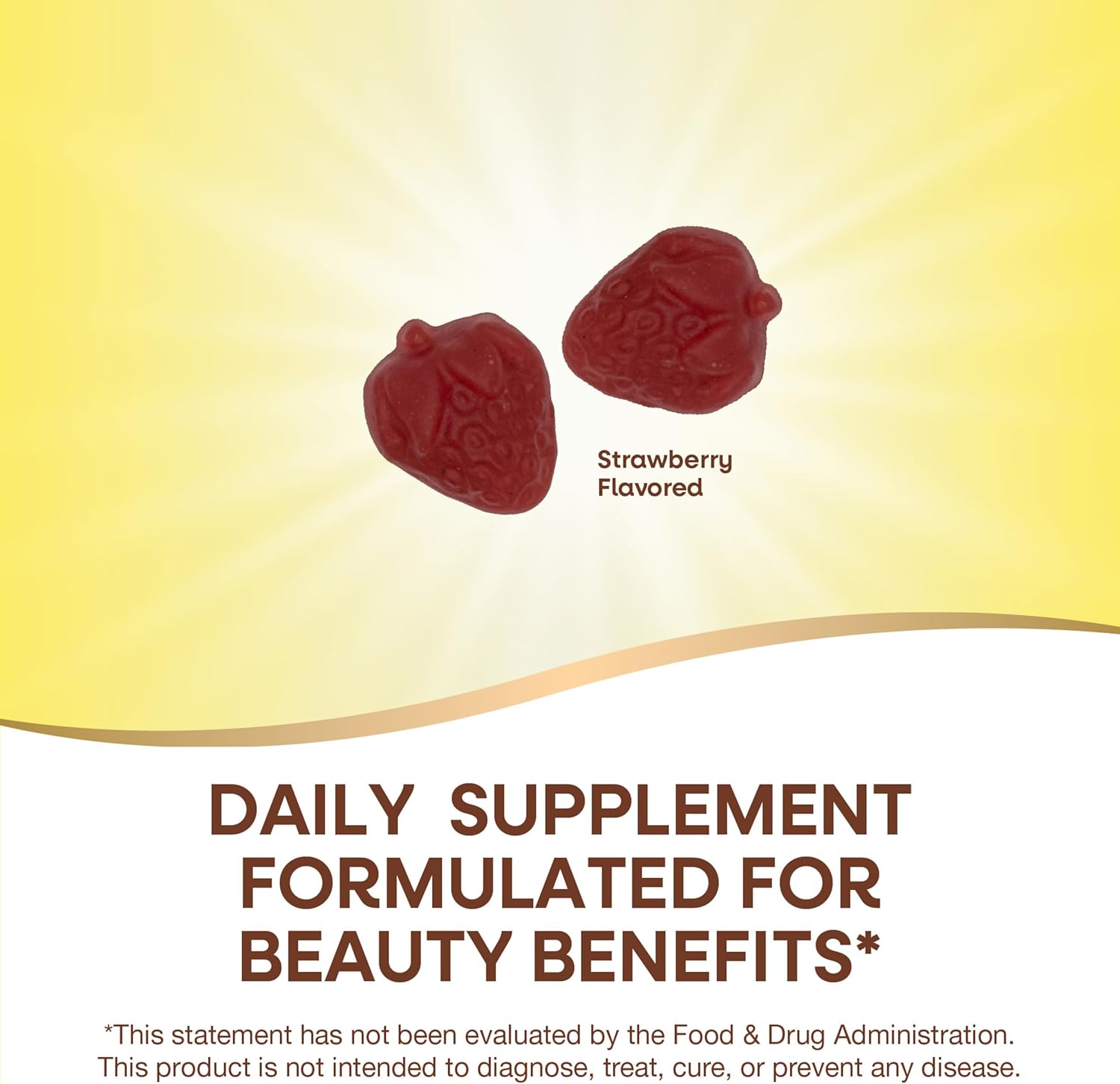 Nature's Way Alive! Hair Skin & Nails With Collagen & Biotin Strawberry 60 Gummies