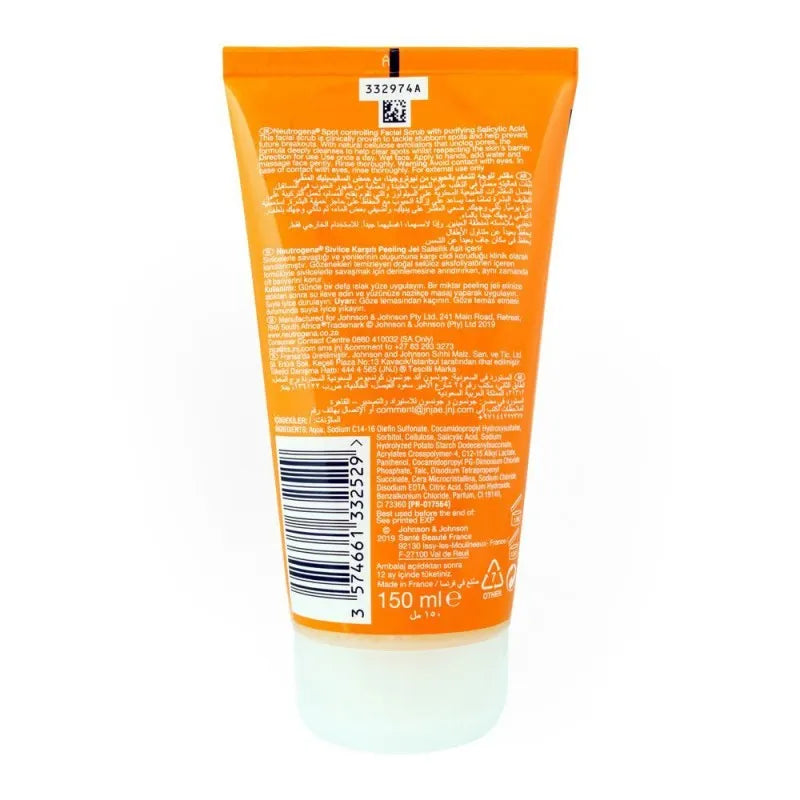 Neutrogena Face Scrub – Salicylic Acid Exfoliating Cleanser 150ml