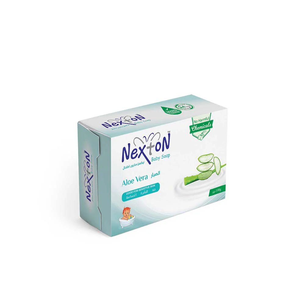 Nexton Baby Bar Soap with Aloe Vera – Gentle Moisturizing Cleanser