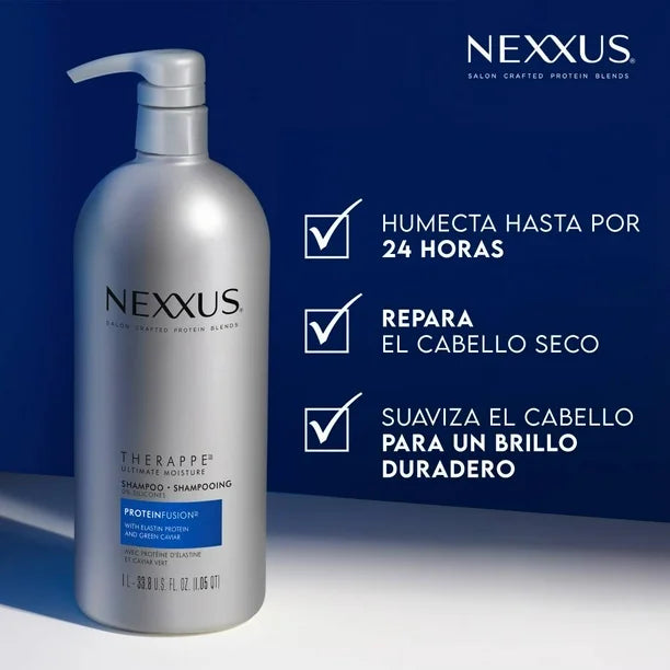 Nexxus Therappe Shampoo for Dry Hair | Moisturizing & Hydrating Formula