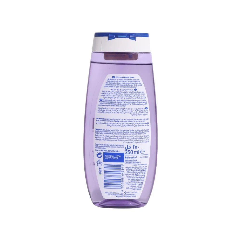 NIVEA SG 250ml powerfruit fresh