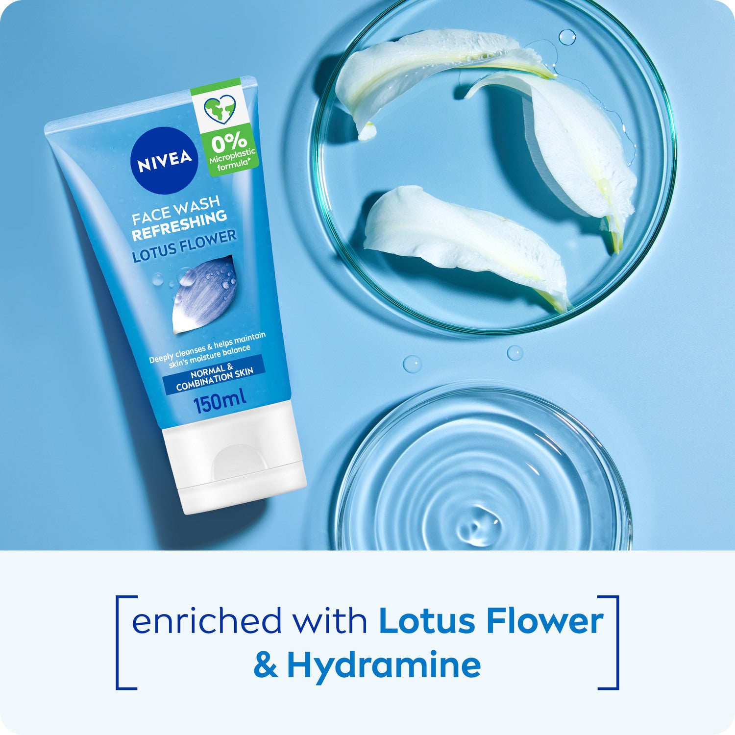 Nivea Refreshing Face Wash – Gentle Cleanser for Normal Skin | 150ml