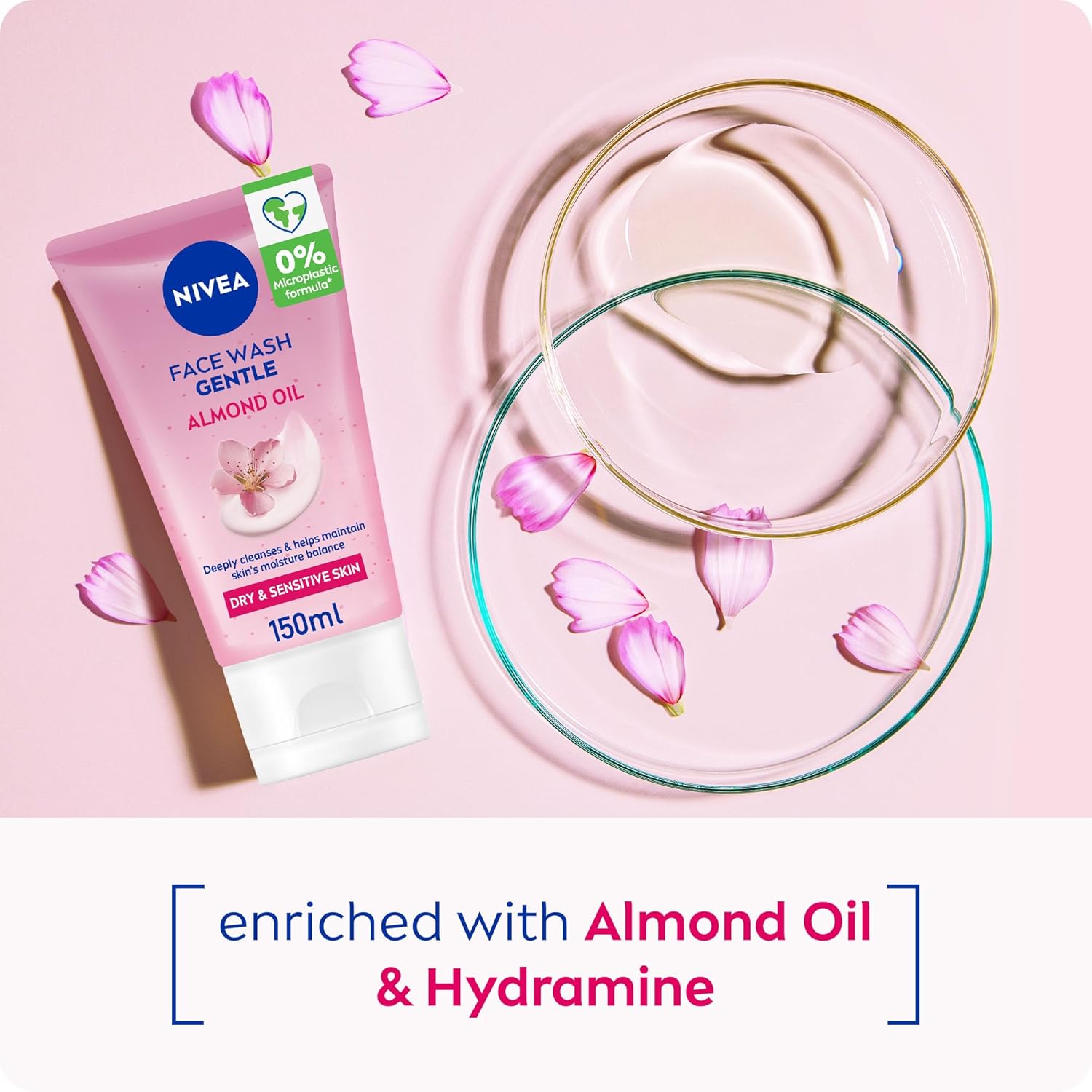 Nivea Gentle Face Wash with Almond Oil | Hydrating Facial Cleanser