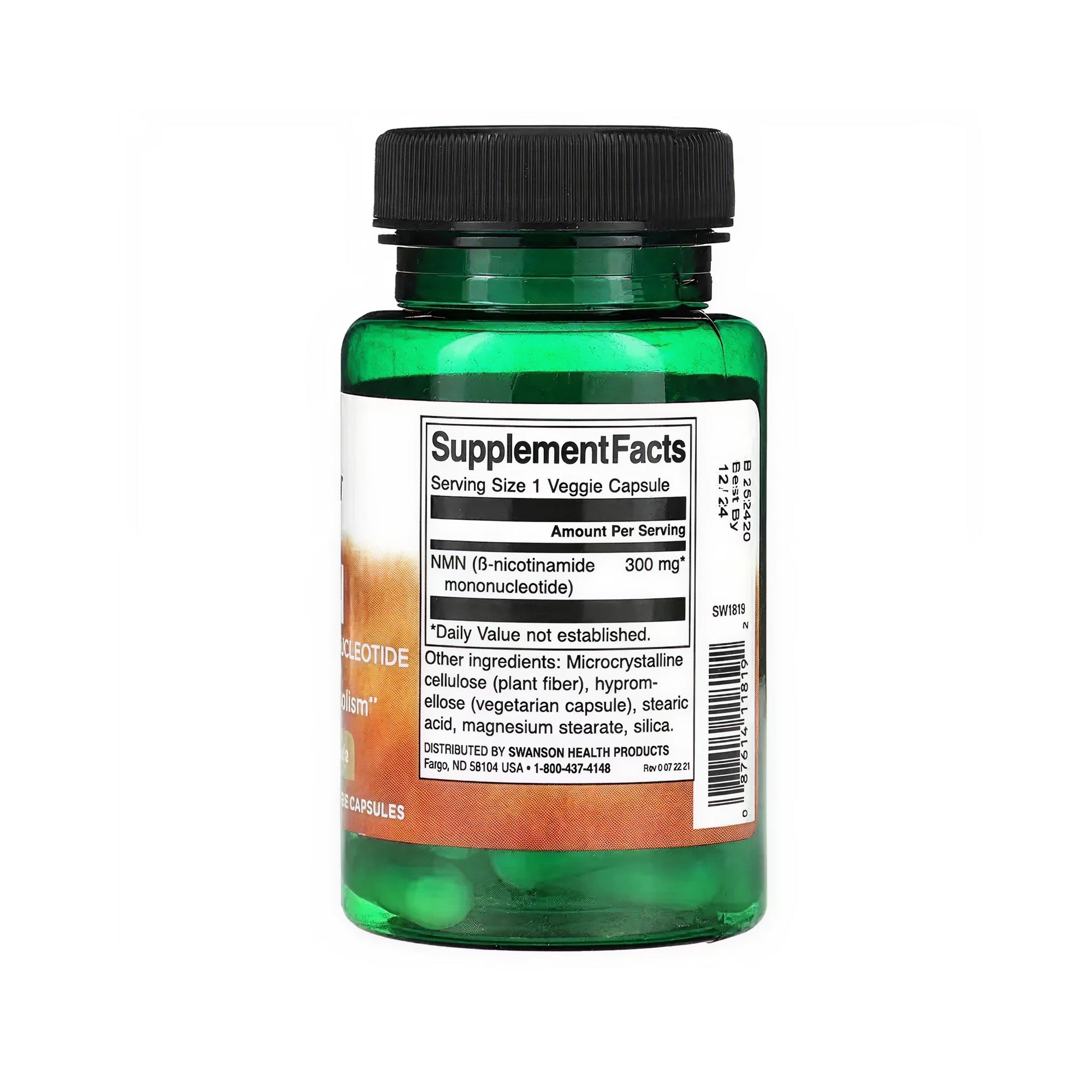 Swanson NMN Nicotinamide Mononucleotide 300 mg - 30 Vegan Caps