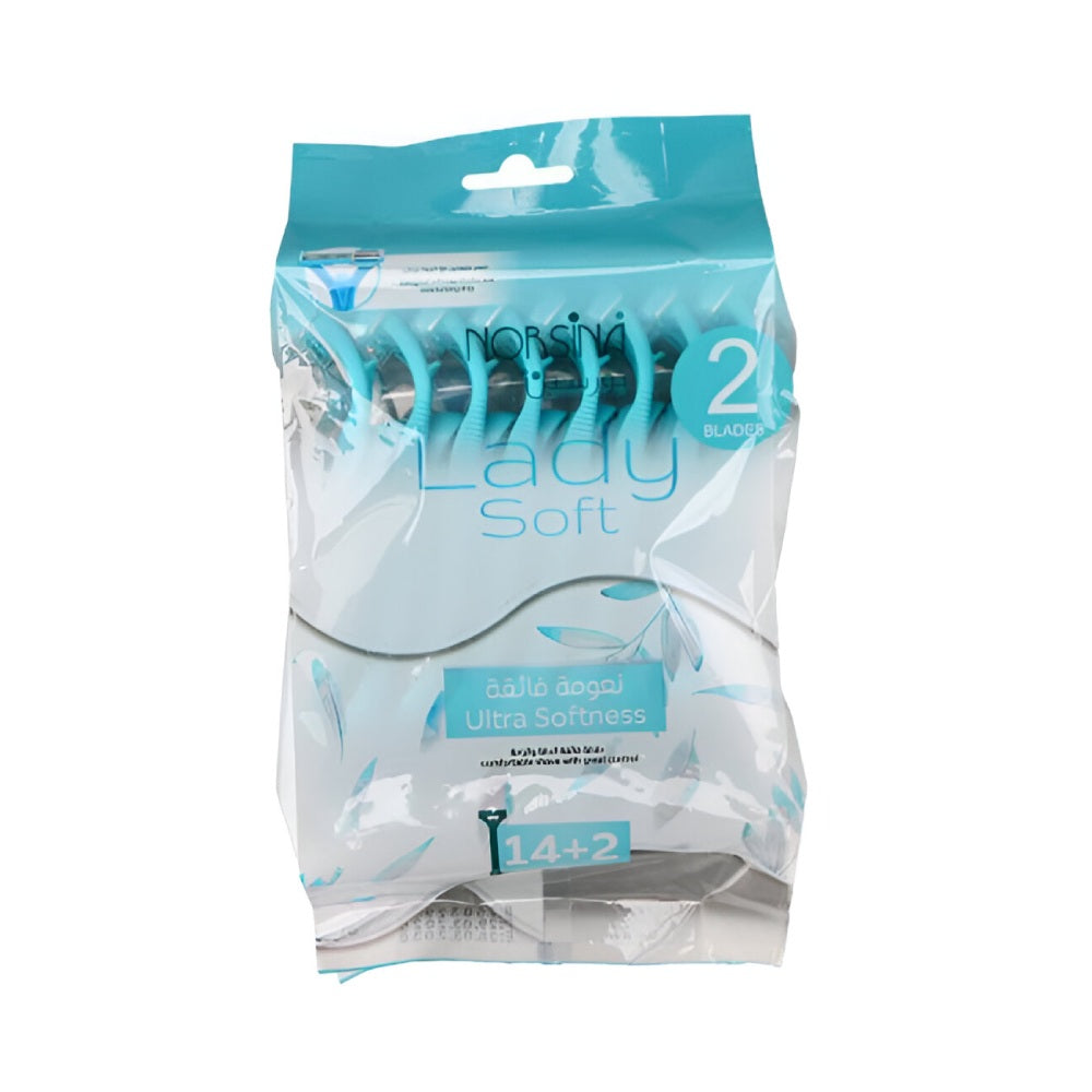 Norsina-Razor-for-Women-Lady-Soft-14+2-Blue-Twin-Blade-