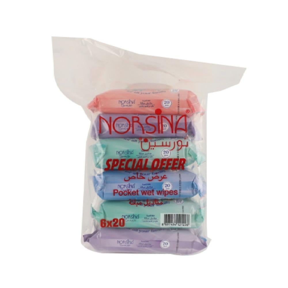 Norsina-Wet-Wipes-6-Pieces-x-20-Wipes-