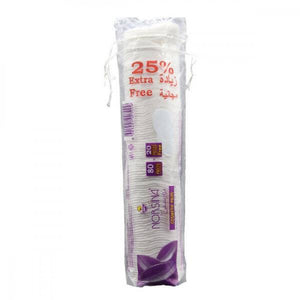 Norsina Norsina Rounded Cotton Pads 80pc 25% Extra