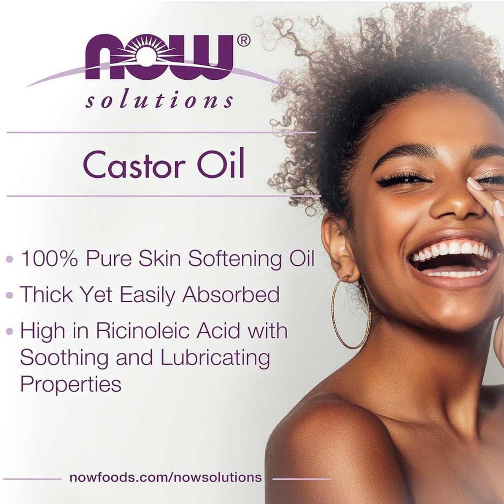 NOW Solutions Castor Oil – 100% Pure 4 oz (118ml)