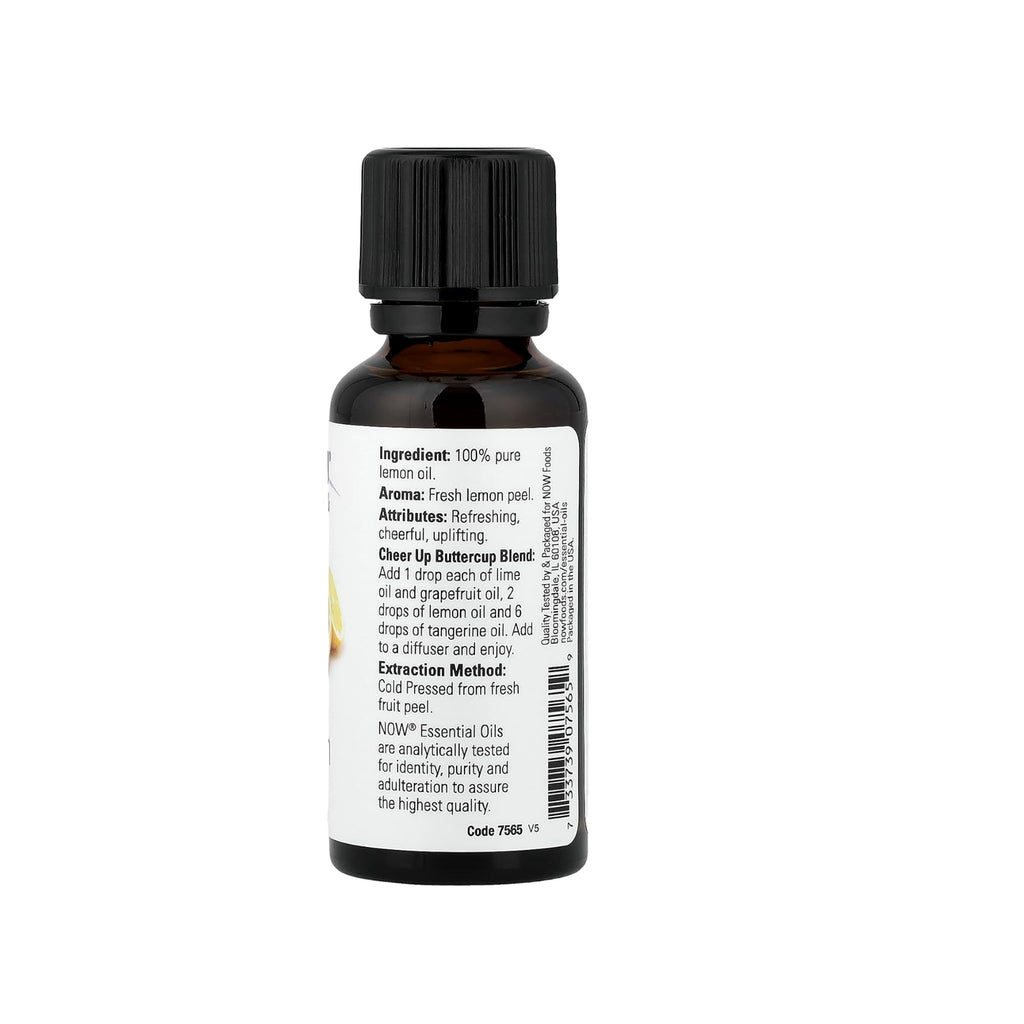 Lemon Essential Oil by NOW Foods – 100% Pure and Natural, 1 fl oz (30 ml)
