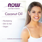 Now Solutions Pure Coconut Oil – Natural Skin and Hair Revitalizer