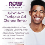 NOW Xyli Gel Charcoal Refresh Toothpaste – Whitening & Detoxifying