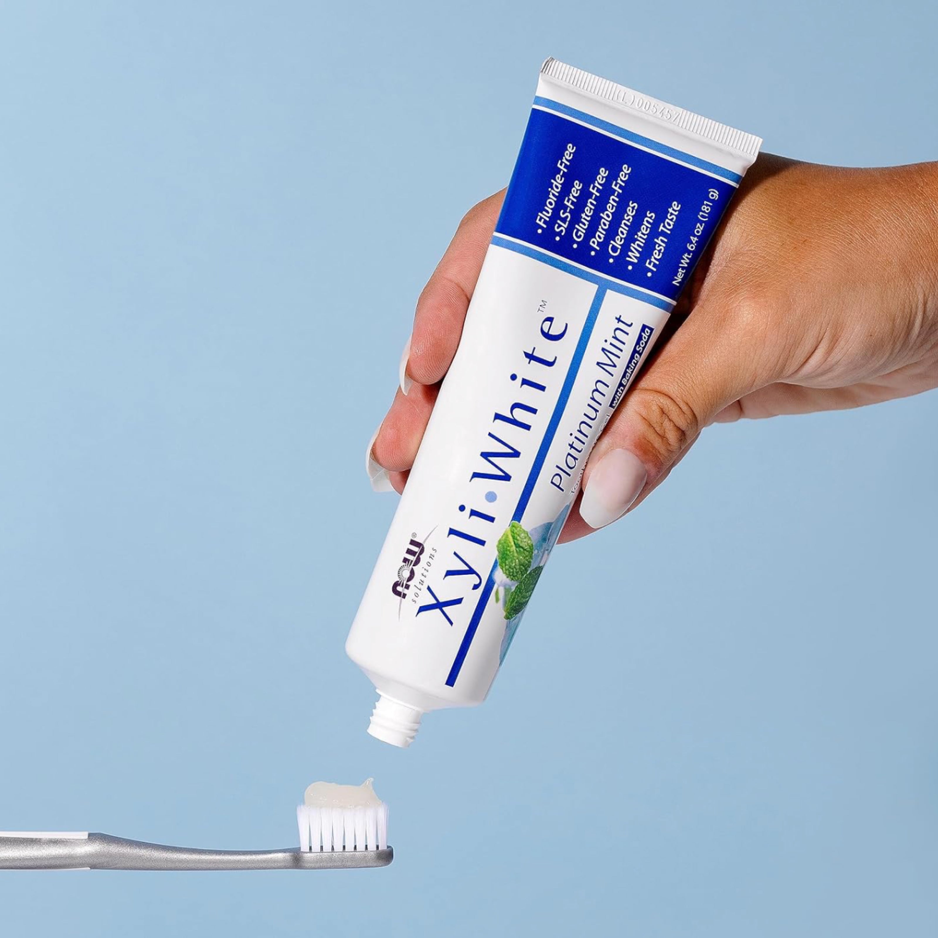 NOW Xyli Platinum Whitening Toothpaste – Natural Xylitol Oral Care